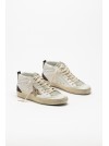 MIDSTAR LEATHER UPPER TOE GLITTER STAR - GOLDEN GOOSE