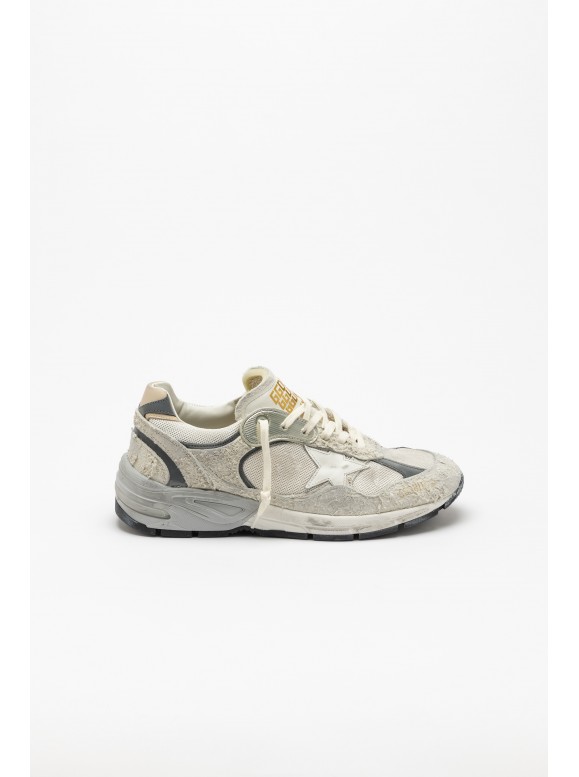 RUNNING DAD NET AND SUEDE UPPER LEATHER STAR - GOLDEN GOOSE