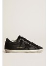 SUPERSTAR NAPPA UPPER SUEDE TOE AND STAR GLITTER HEEL - GOLDEN GOOSE