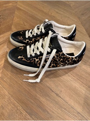 BASKETS SOUL STAR LÉOPARD HORSY UPPER LEATHER AND TONGUE NAPPA TOE - GOLDEN GOOSE