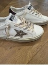 BASKETS HI STAR LEATHER UPPER GLITTER STAR - GOLDEN GOOSE