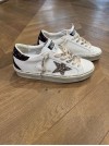 BASKETS HI STAR LEATHER UPPER GLITTER STAR - GOLDEN GOOSE