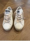 BASKETS HI STAR LEATHER UPPER GLITTER STAR - GOLDEN GOOSE