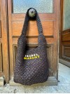 SAC EN RAPHIA NOIR - ISABEL MARANT ÉTOILE