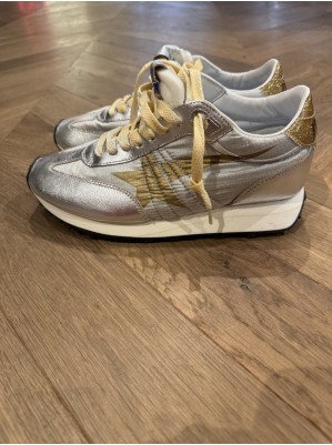 BASKETS RUNNING MARATHON NYLON DORÉES - GOLDEN GOOSE