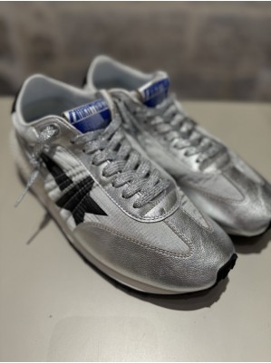 BASKETS RUNNING MARATHON NYLON SILVER - GOLDEN GOOSE