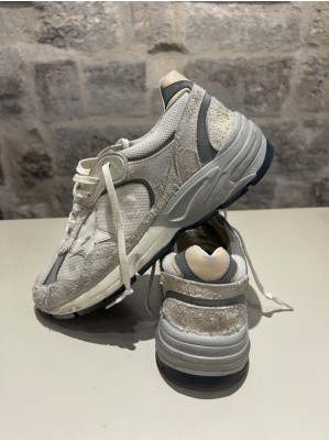 RUNNING DAD NET AND SUEDE UPPER LEATHER STAR - GOLDEN GOOSE