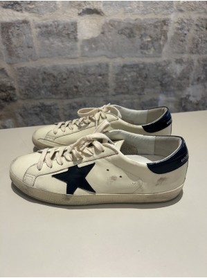 BASKETS SUPER STAR NAPPA STAR AND HEEL - GOLDEN GOOSE