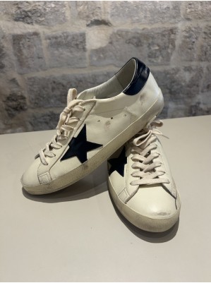 BASKETS SUPER STAR NAPPA STAR AND HEEL - GOLDEN GOOSE