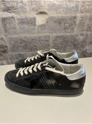 SUPERSTAR LEATHER UPPER AND TOE SUEDE STAR - GOLDEN GOOSE