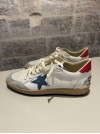 BALLSTAR NET UPPER SUEDE TOE LEATHER STAR - GOLDEN GOOSE