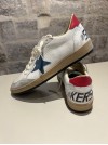 BALLSTAR NET UPPER SUEDE TOE LEATHER STAR - GOLDEN GOOSE