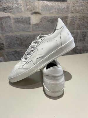 BALLSTAR LEATHER WHITE - GOLDEN GOOSE