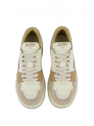 LOW WOM SUEDE NATURAL SILVER - AUTRY