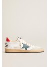 BALLSTAR NET UPPER SUEDE TOE LEATHER STAR - GOLDEN GOOSE