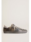 SUPERSTAR LEATHER UPPER AND TOE SUEDE STAR - GOLDEN GOOSE