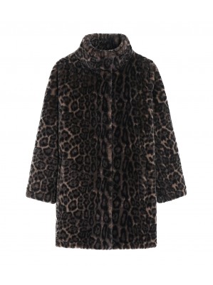 MANTEAU FAUSSE FOURRURE DARK LEOPARD BLAIR - APPARIS