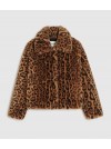 MANTEAU COURT ELIS LEOPARD - APPARIS