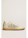 BASKETS BALL-STAR GLITTER AND NAPPA LEATHER STAR - GOLDEN GOOSE