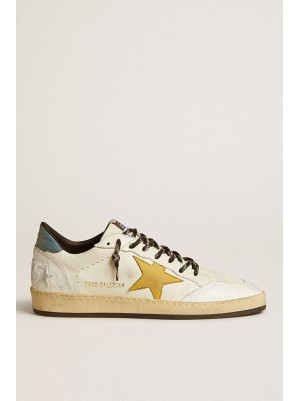 BASKETS BALL-STAR LEATHER SUEDE AND NABUK STAR - GOLDEN GOOSE