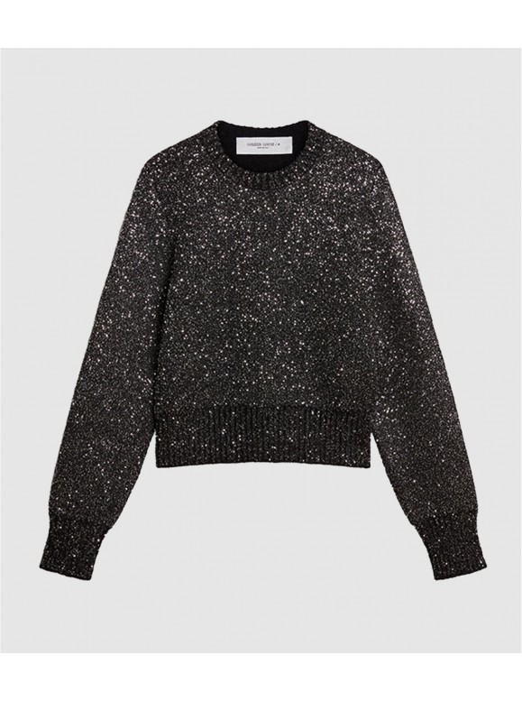 PULL CROP SEQUINS - GOLDEN GOOSE