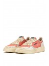 BASKETS SUP VINTAGE LOW WOM ROUGE & BLANC - AUTRY