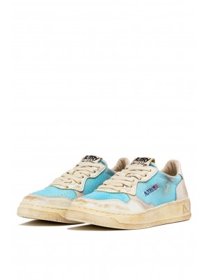 BASKETS SUP VINTAGE LOW WOM BLEU & BLANC