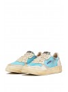 BASKETS SUP VINTAGE LOW WOM BLEU & BLANC