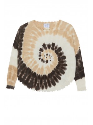 PULL MELA SUNNY TIE AND DYE MARRON - KUJTEN