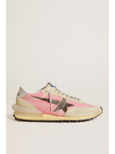 RUNNING MARATHON NYLON PINK PRINTED STAR - GOLDEN GOOSE