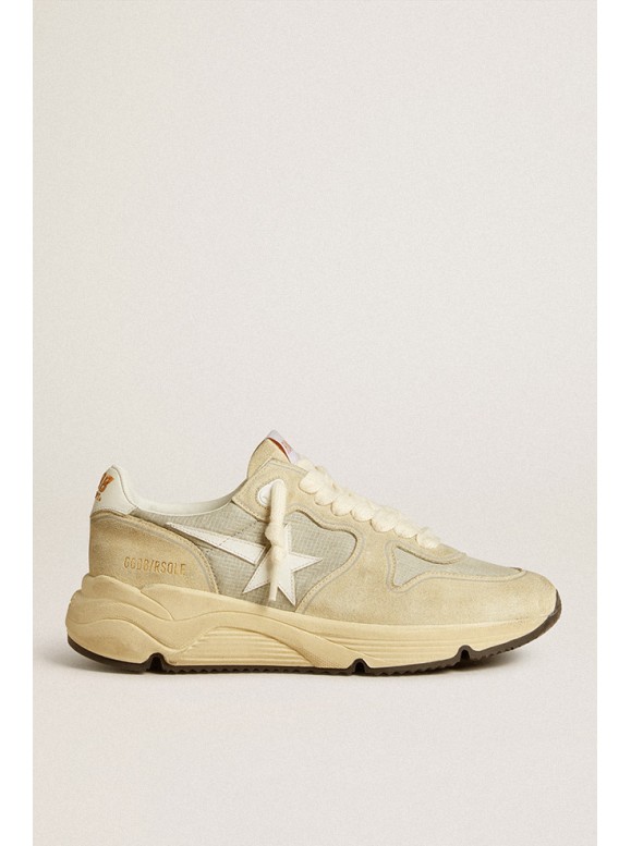 BASKETS RUNNING SOLE NYLON UPPER SUEDE LEATHER STAR - GOLDEN GOOSE