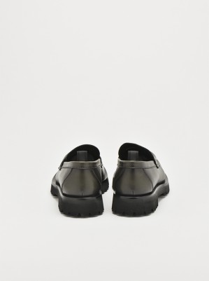 MOCASSINS EN CUIR KAKI - OFFICINE CREATIVE